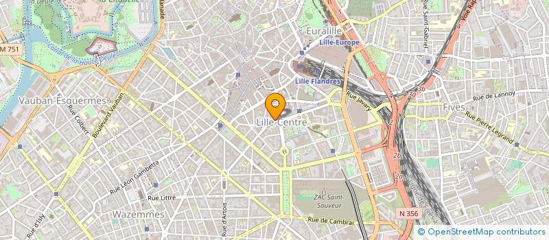 localisation de l'entreprise GYM VOLONTAIRE ST SAUVEUR ADMINISTRATION à LILLE