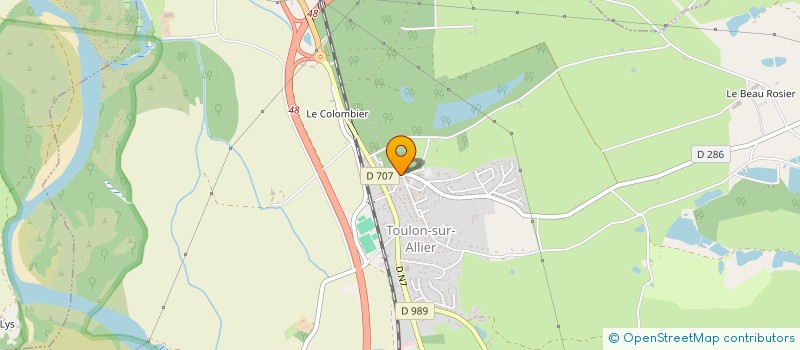 localisation de l'entreprise GYM VOLONTAIRE TOULONNAISE  TOULON-SUR-ALLIER