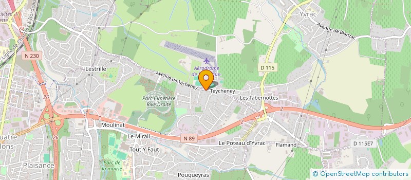 localisation de l'entreprise GYM VOLONTAIRE YVRACAISE  YVRAC