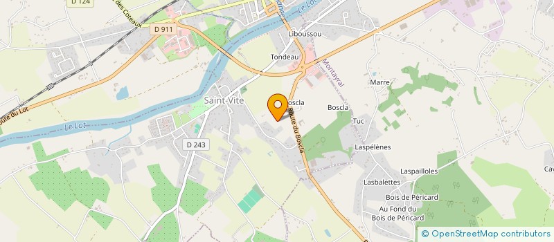 localisation de l'entreprise GYMASTIQUE VOLONTAIRE  SAINT-VITE