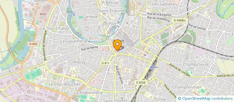 localisation de l'entreprise GYMAT à NIORT