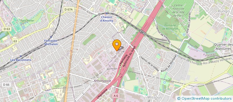 localisation de l'entreprise GYMBAG à ANTONY