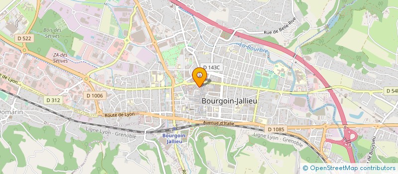 localisation de l'entreprise GYMBOWL  BOURGOIN-JALLIEU