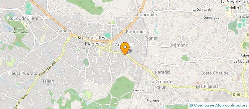 localisation de l'entreprise GYMCA à SIX-FOURS-LES-PLAGES