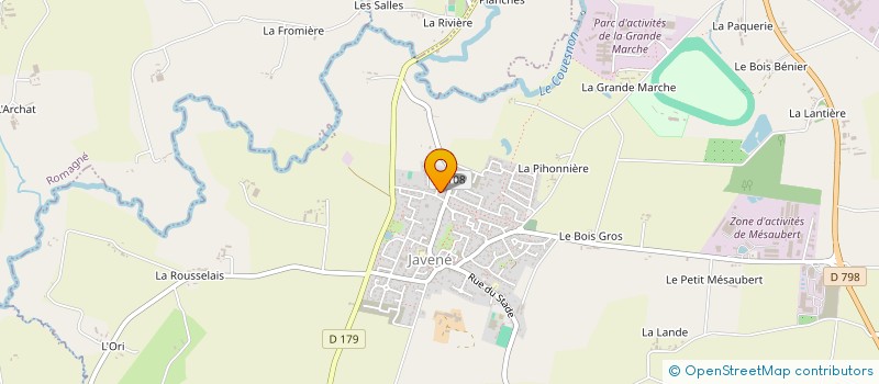 localisation de l'entreprise GYMDYNAMIC  JAVENE