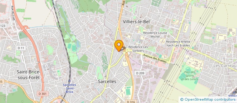 localisation de l'entreprise GYMK à SARCELLES