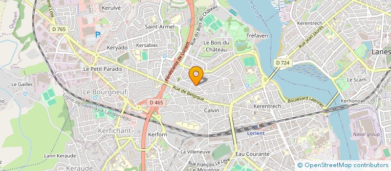 localisation de l'entreprise GYMM  LORIENT