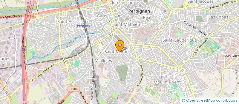 localisation de l'entreprise GYMN VOLONTAIRE ST MARTIN  PERPIGNAN