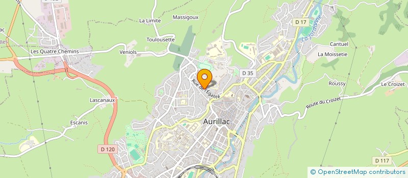 localisation de l'entreprise GYMNAST VOLONT AURILLAC NORD à AURILLAC