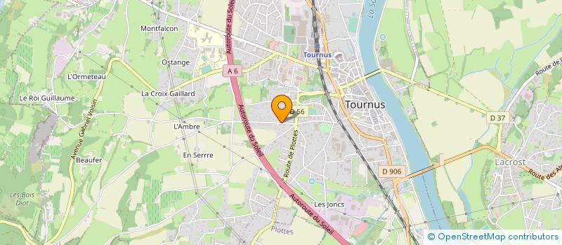 localisation de l'entreprise GYMNAST VOLONT DU TOURNUGEOIS à TOURNUS