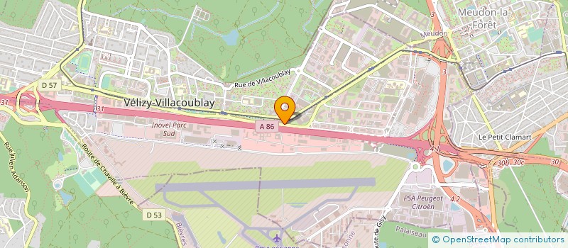 localisation de l'entreprise GYMNASTIQUE AGRES VELIZY à VELIZY-VILLACOUBLAY