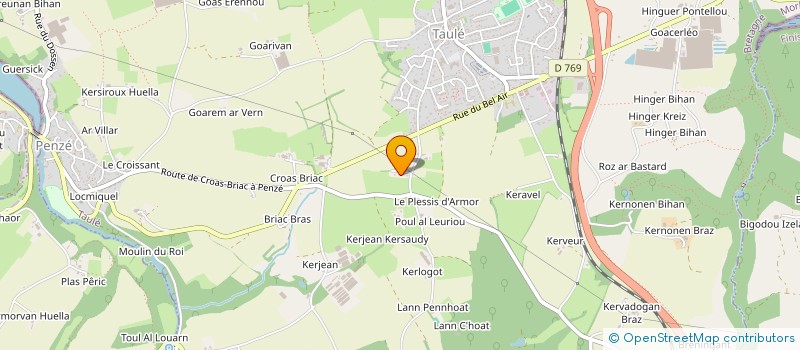 localisation de l'entreprise GYMNASTIQUE CC TAULE  TAULE