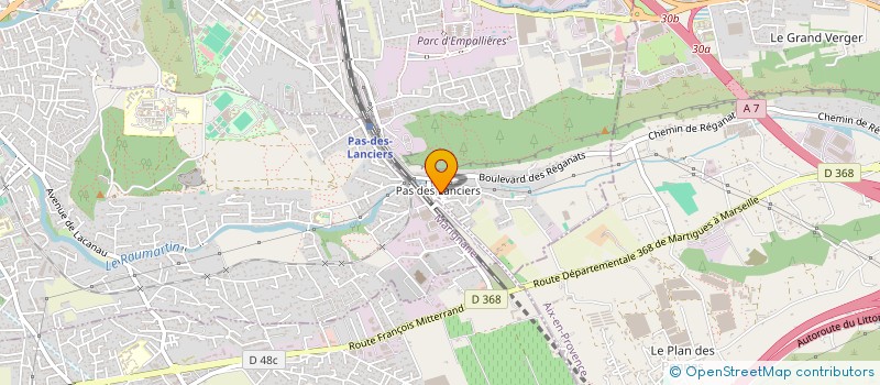 localisation de l'entreprise GYMNASTIQUE  CLUB ST VICTORET  SAINT-VICTORET