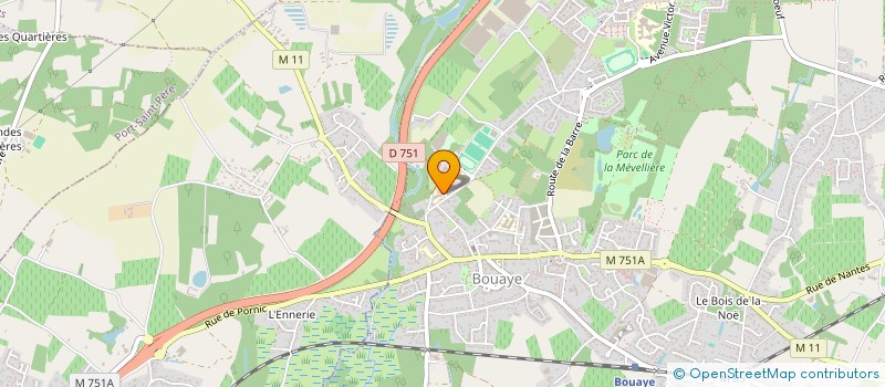 localisation de l'entreprise GYMNASTIQUE D'ENTRETIEN BOSCEENNE (G.E.B.)  BOUAYE