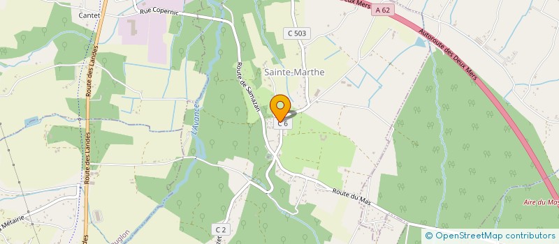 localisation de l'entreprise GYMNASTIQUE D'ENTRETIEN CALONGEAISE  CALONGES