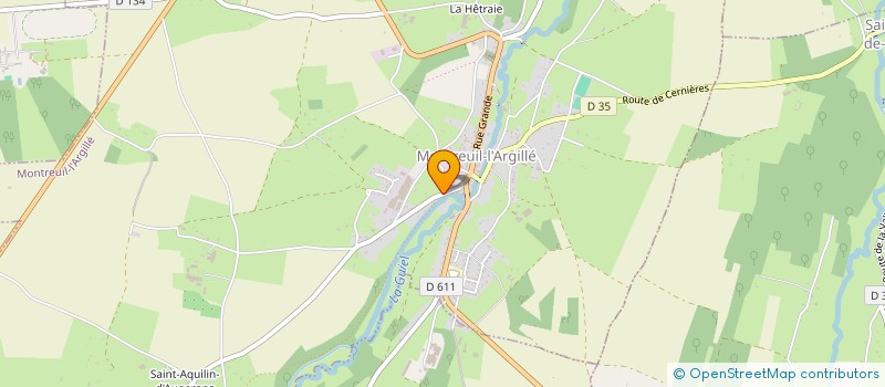 localisation de l'entreprise GYMNASTIQUE DE MONTREUIL L ARGILLE  MONTREUIL-L'ARGILLE