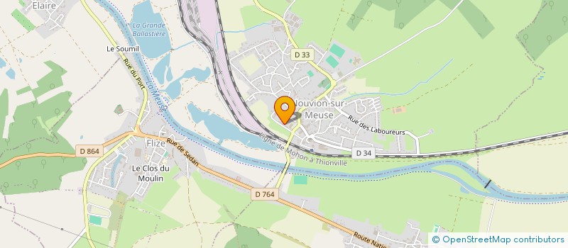 localisation de l'entreprise GYMNASTIQUE DOUCE DE NOUVION SUR MEUSE  NOUVION SUR MEUSE