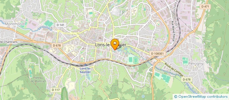 localisation de l'entreprise GYMNASTIQUE ENTRETIEN ADULTES CENTRE SOCIAL à LONS-LE-SAUNIER