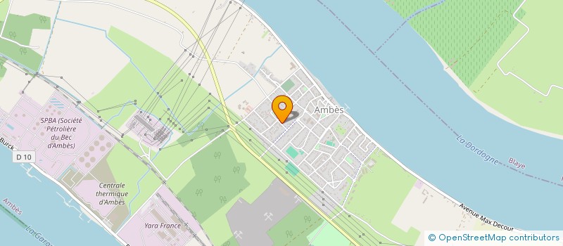 localisation de l'entreprise GYMNASTIQUE ENTRETIEN AMBES  AMBES