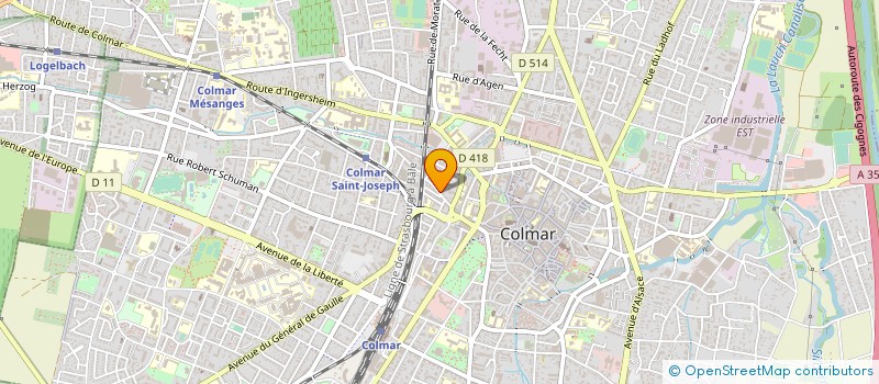 localisation de l'entreprise GYMNASTIQUE ET EVEIL COLMAR CLUB  COLMAR