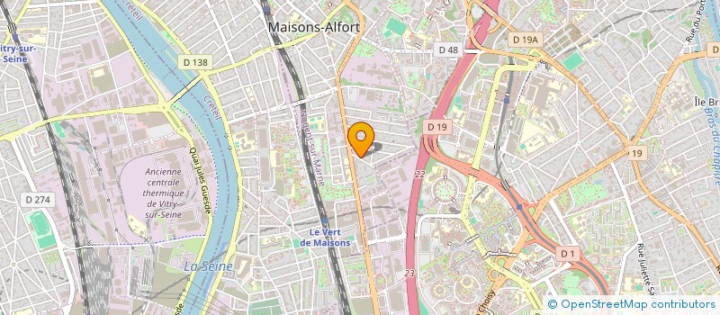 localisation de l'entreprise GYMNASTIQUE  ET LOISIRS  MAISONS-ALFORT