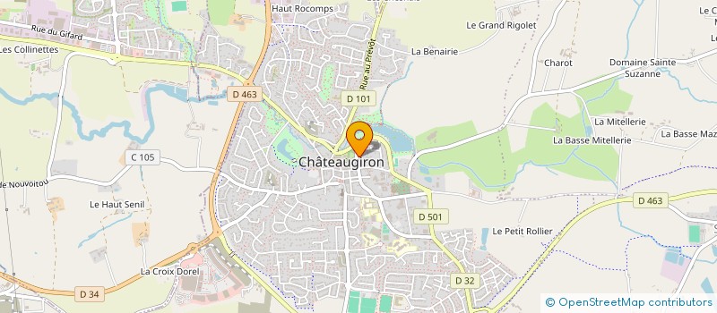 localisation de l'entreprise GYMNASTIQUE FEMININE CASTELGIRONNAISE  CHATEAUGIRON