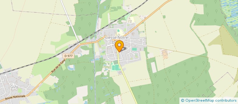 localisation de l'entreprise GYMNASTIQUE FEMININE LIESSOISE  LIESSE-NOTRE-DAME