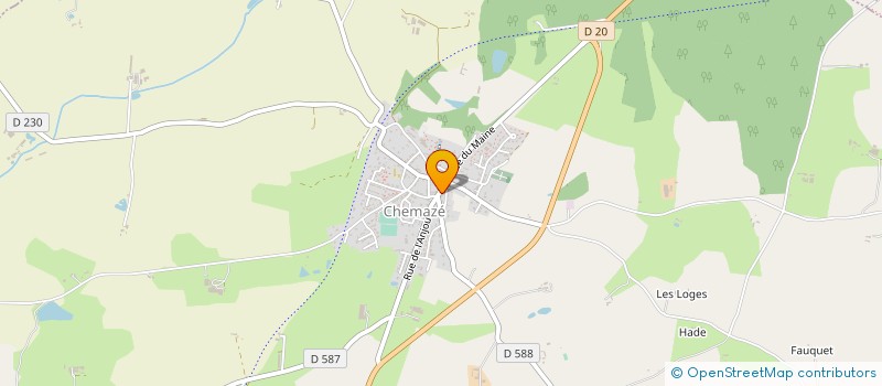 localisation de l'entreprise GYMNASTIQUE FEMININE LOIGNEENNE  LA ROCHE-NEUVILLE