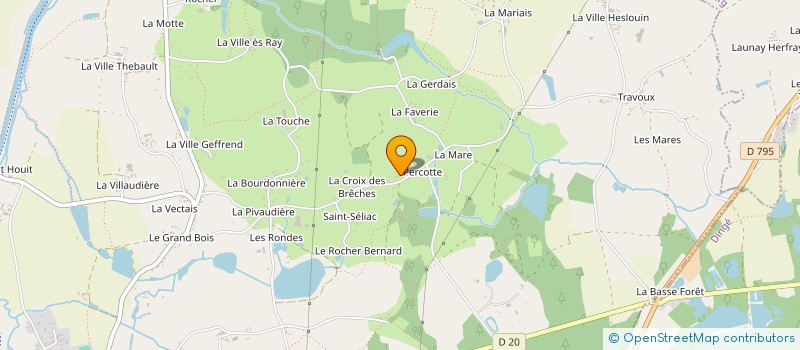 localisation de l'entreprise GYMNASTIQUE FEMININE QUEBRIACOISE  QUEBRIAC