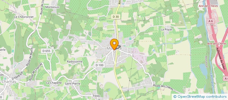 localisation de l'entreprise GYMNASTIQUE FEMININE SOU DES ECOLES à MORANCE