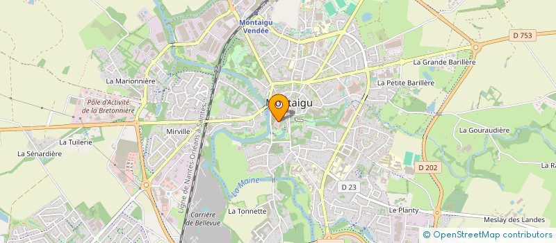 localisation de l'entreprise GYMNASTIQUE FORM'DETENTE DE MONTAIGU à MONTAIGU-VENDEE