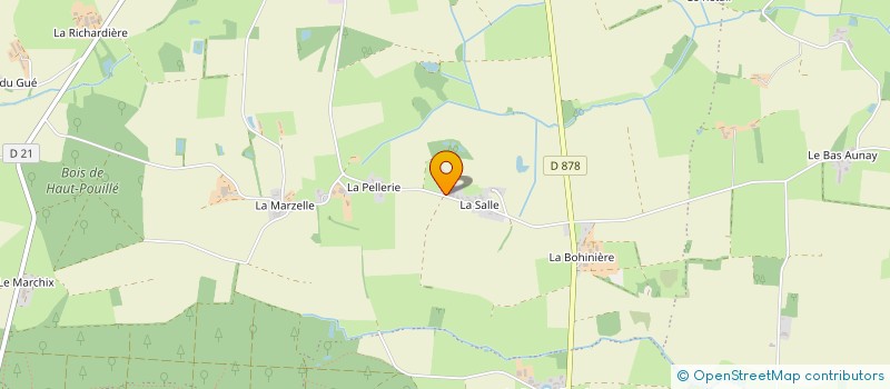 localisation de l'entreprise GYMNASTIQUE INTER AGES  VALLONS-DE-L'ERDRE