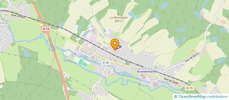 localisation de l'entreprise GYMNASTIQUE LA DELLOISE - G.L.D. à FAVEROIS