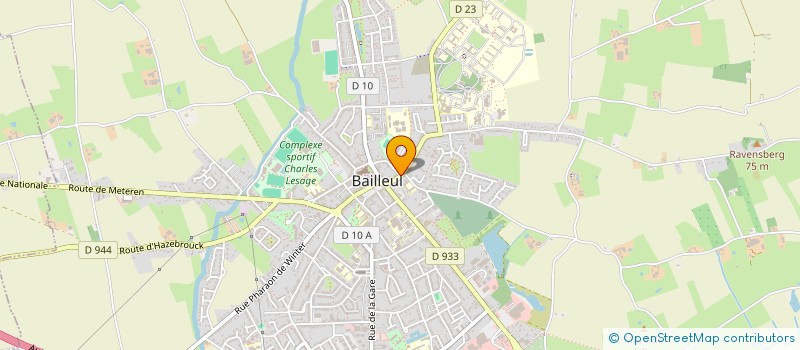 localisation de l'entreprise GYMNASTIQUE MASCULINE LA BAILLEULOISE à BAILLEUL