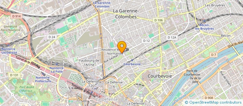 localisation de l'entreprise GYMNASTIQUE NON VIOLENTE à COURBEVOIE