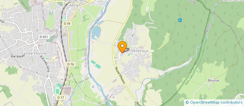 localisation de l'entreprise GYMNASTIQUE RANDONNEE AUZONNAISE  AUZON