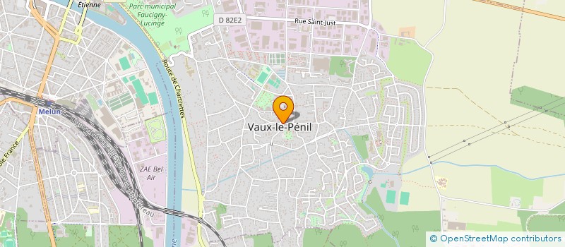 localisation de l'entreprise GYMNASTIQUE RYTHMIQUE VAUX LE PENIL à VAUX-LE-PENIL