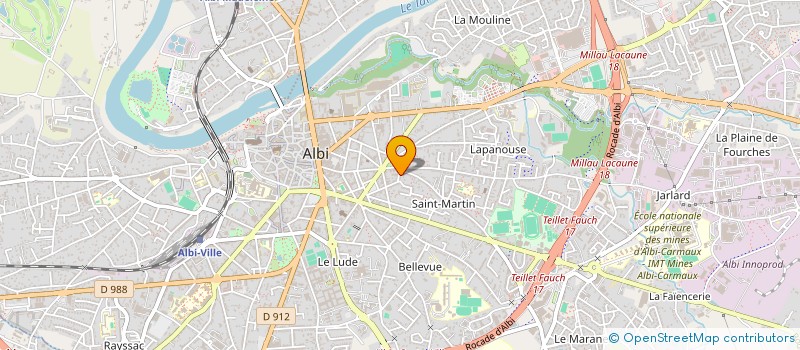 localisation de l'entreprise GYMNASTIQUE SENSIBLE à ALBI