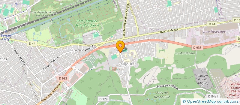 localisation de l'entreprise GYMNASTIQUE SPORTIVE DE VAUJOURS  VAUJOURS