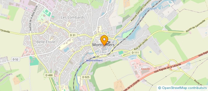 localisation de l'entreprise GYMNASTIQUE SPORTIVE ETOILE- MONTIVILLERS  MONTIVILLIERS