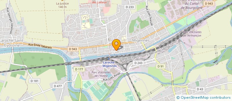 localisation de l'entreprise GYMNASTIQUE TONIQUE DE LAROCHE  LAROCHE-SAINT-CYDROINE