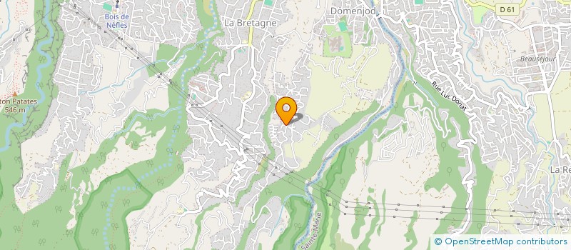 localisation de l'entreprise GYMNASTIQUE VOLONTAIRE 2000 SAINTE MARIE  SAINTE-MARIE