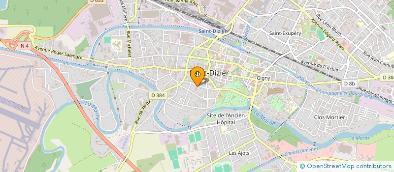 localisation de l'entreprise GYMNASTIQUE VOLONTAIRE à SAINT-DIZIER