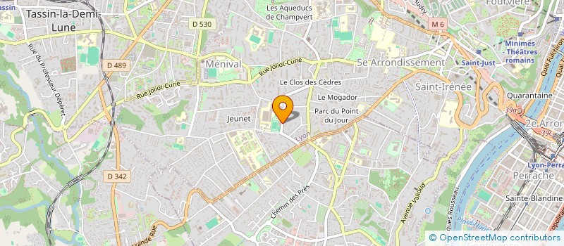 localisation de l'entreprise GYMNASTIQUE VOLONTAIRE à LYON