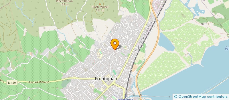 localisation de l'entreprise GYMNASTIQUE VOLONTAIRE à FRONTIGNAN