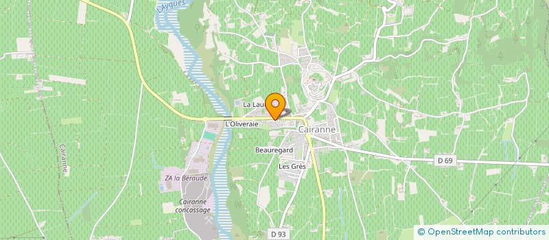 localisation de l'entreprise GYMNASTIQUE VOLONTAIRE  CAIRANNE