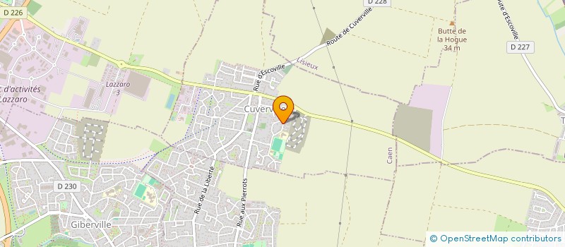 localisation de l'entreprise GYMNASTIQUE VOLONTAIRE  CUVERVILLE