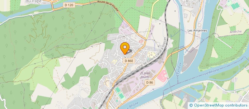 localisation de l'entreprise GYMNASTIQUE VOLONTAIRE 3EME AGE à LA-VOULTE-SUR-RHONE