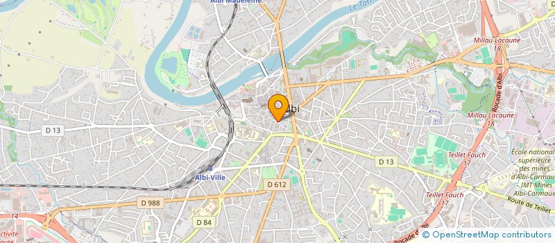 localisation de l'entreprise GYMNASTIQUE VOLONTAIRE à ALBI