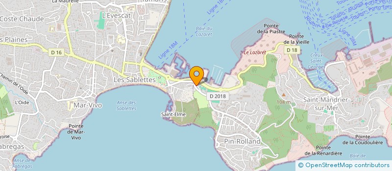 localisation de l'entreprise GYMNASTIQUE VOLONTAIRE à SAINT MANDRIER SUR MER